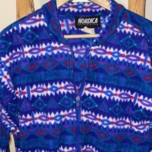 RARE Vintage 1990s Nordica Fleece Jacket